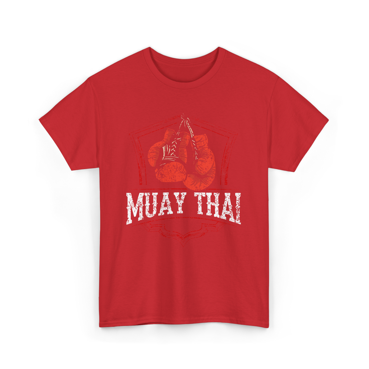 Muay Thai Boxing Fighter T-Shirt - Red