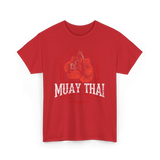 Muay Thai Boxing Fighter T-Shirt - Red