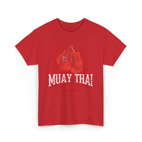 Muay Thai Boxing Fighter T-Shirt - Red