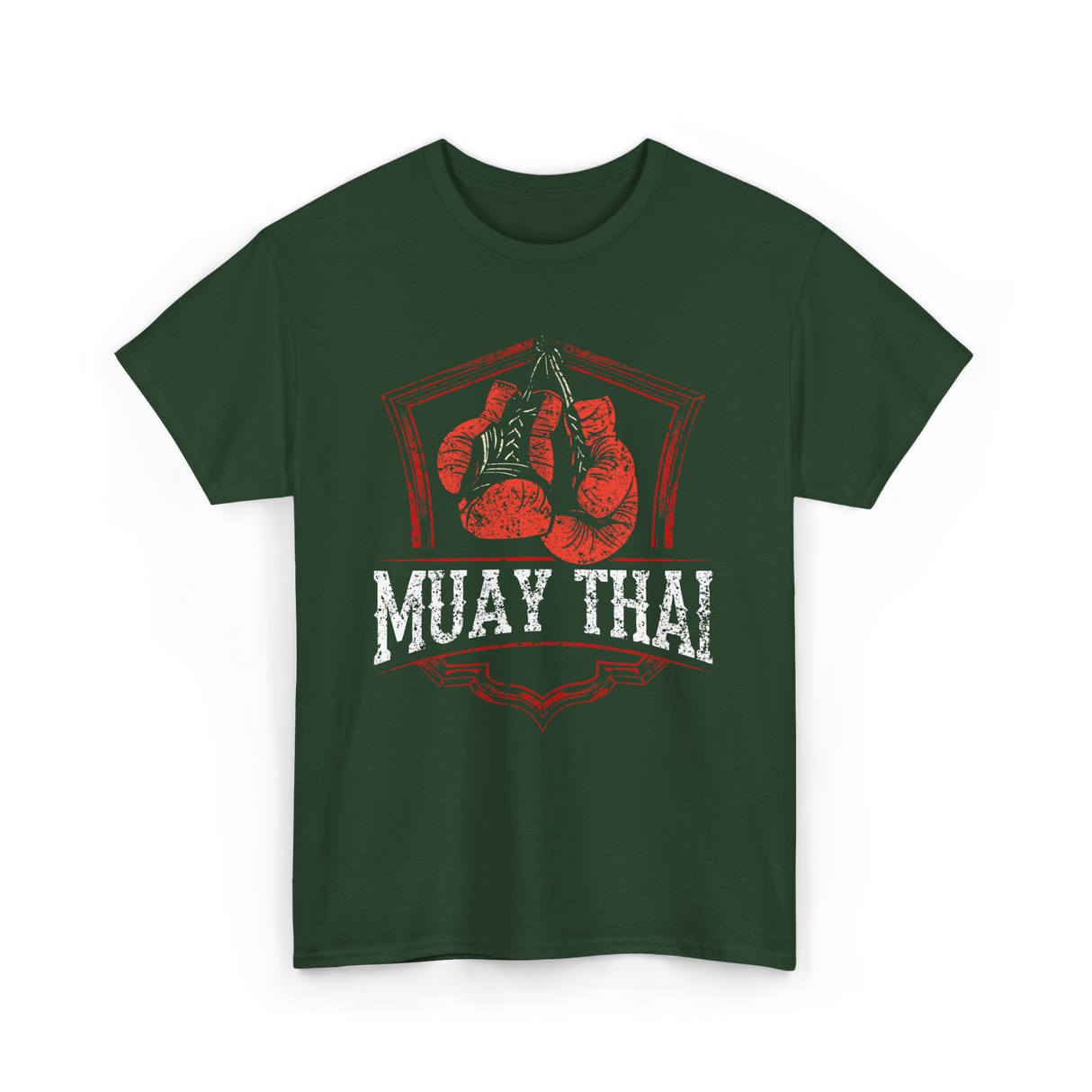 Muay Thai Boxing Fighter T-Shirt - Forest Green