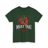 Muay Thai Boxing Fighter T-Shirt - Forest Green