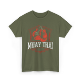 Muay Thai Boxing Fighter T-Shirt - Military Green