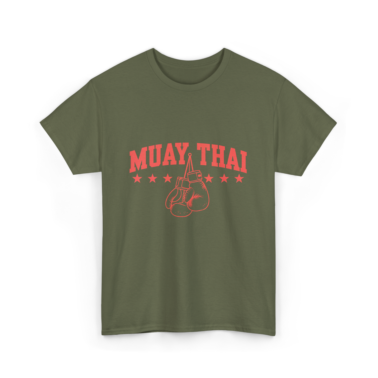 Muay Thai Boxing Martial Arts T-Shirt - Military Green