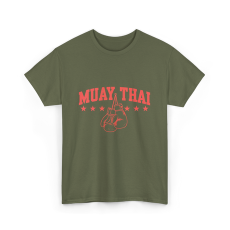 Muay Thai Boxing Martial Arts T-Shirt - Military Green