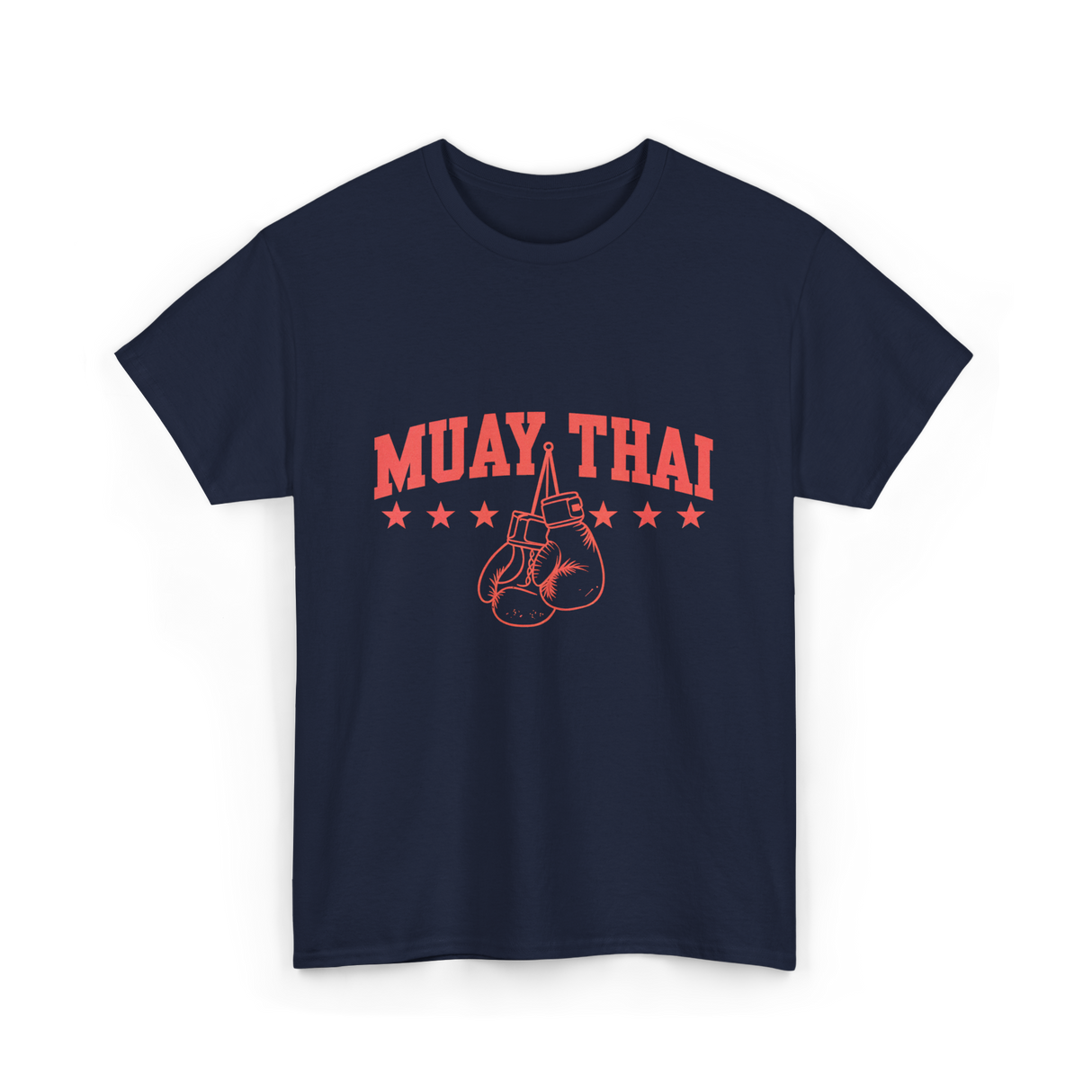 Muay Thai Boxing Martial Arts T-Shirt - Navy