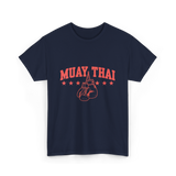 Muay Thai Boxing Martial Arts T-Shirt - Navy