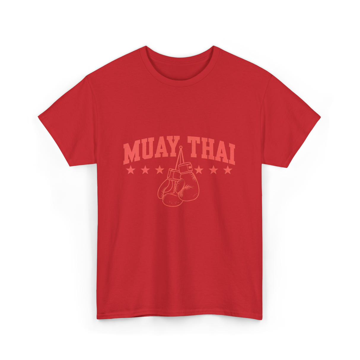 Muay Thai Boxing Martial Arts T-Shirt - Red