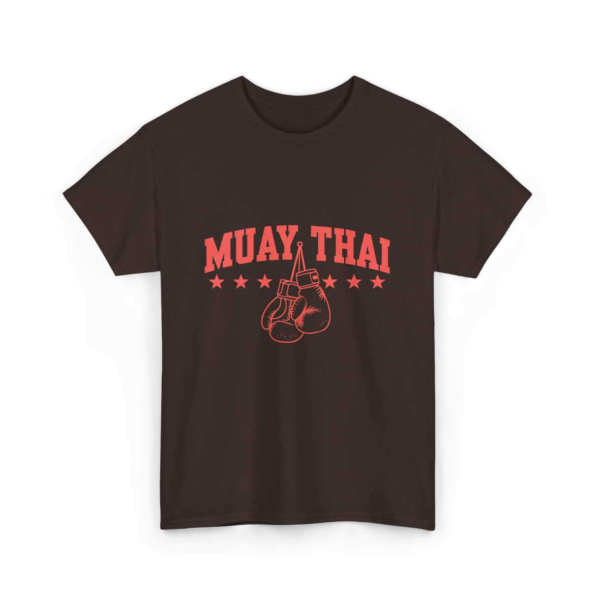 Muay Thai Boxing Martial Arts T-Shirt - Dark Chocolate