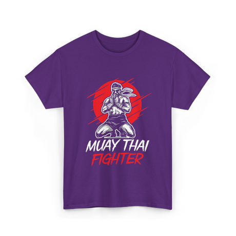 Muay Thai Fighter Martial Arts T-Shirt - Purple