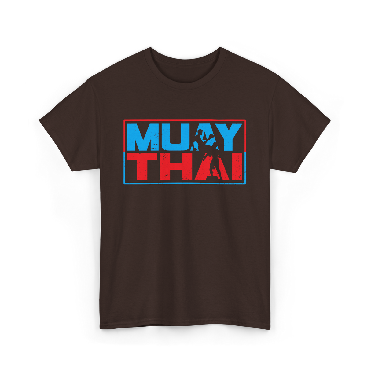 Muay Thai Fighter Martial Arts T-Shirt - Dark Chocolate