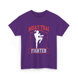 Muay Thai Fighter Martial Arts T-Shirt - Purple