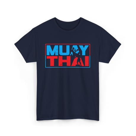 Muay Thai Fighter Martial Arts T-Shirt - Navy