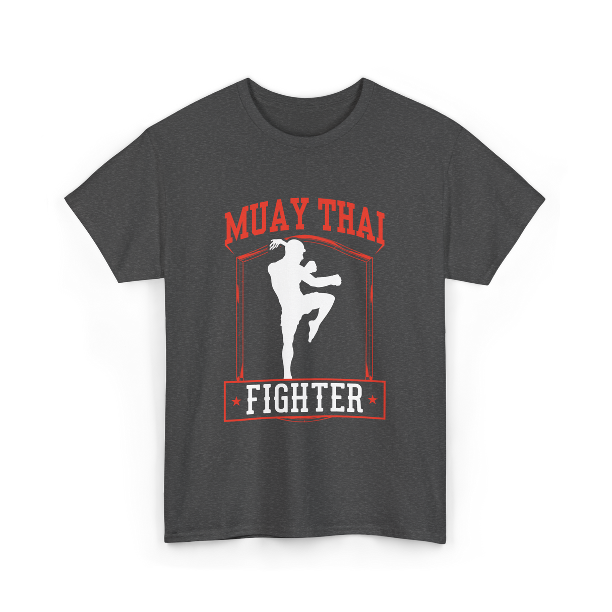 Muay Thai Fighter Martial Arts T-Shirt - Dark Heather