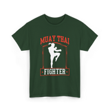 Muay Thai Fighter Martial Arts T-Shirt - Forest Green