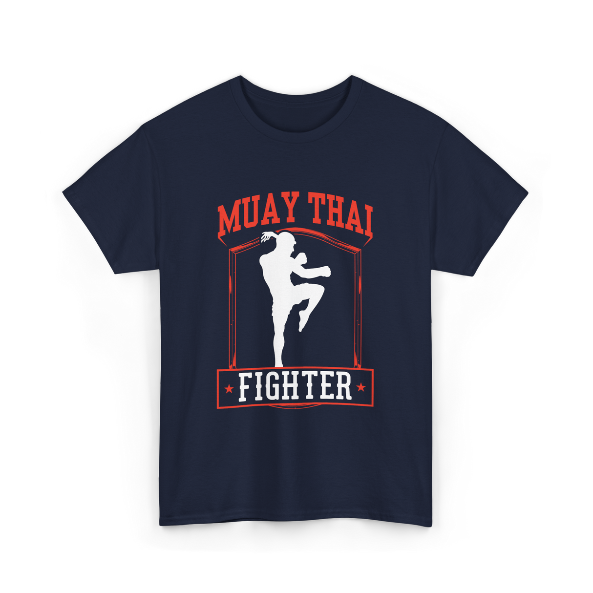 Muay Thai Fighter Martial Arts T-Shirt - Navy