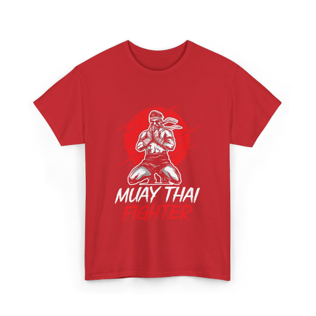 Muay Thai Fighter Martial Arts T-Shirt - Red