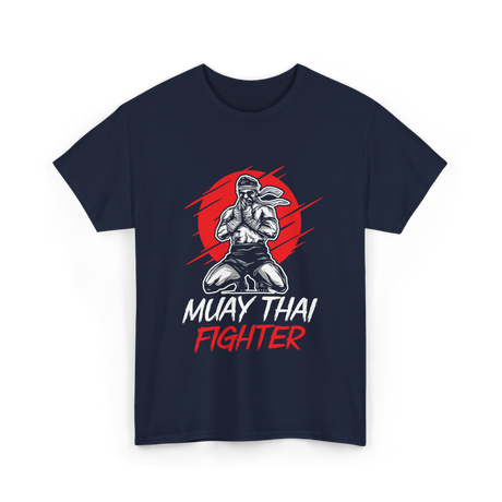 Muay Thai Fighter Martial Arts T-Shirt - Navy