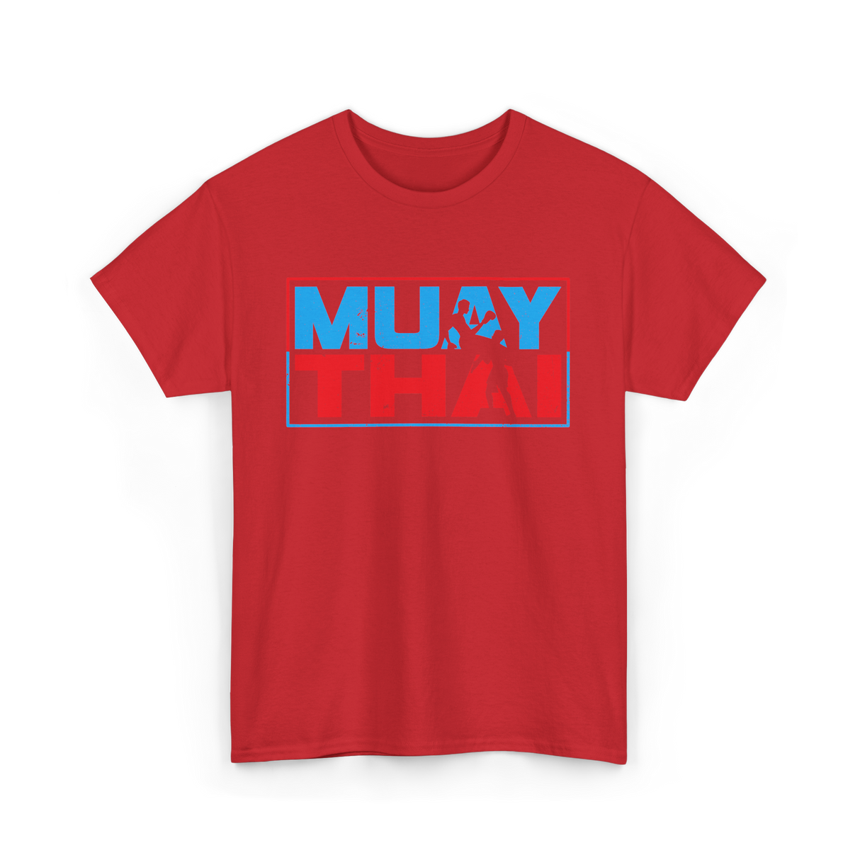 Muay Thai Fighter Martial Arts T-Shirt - Red