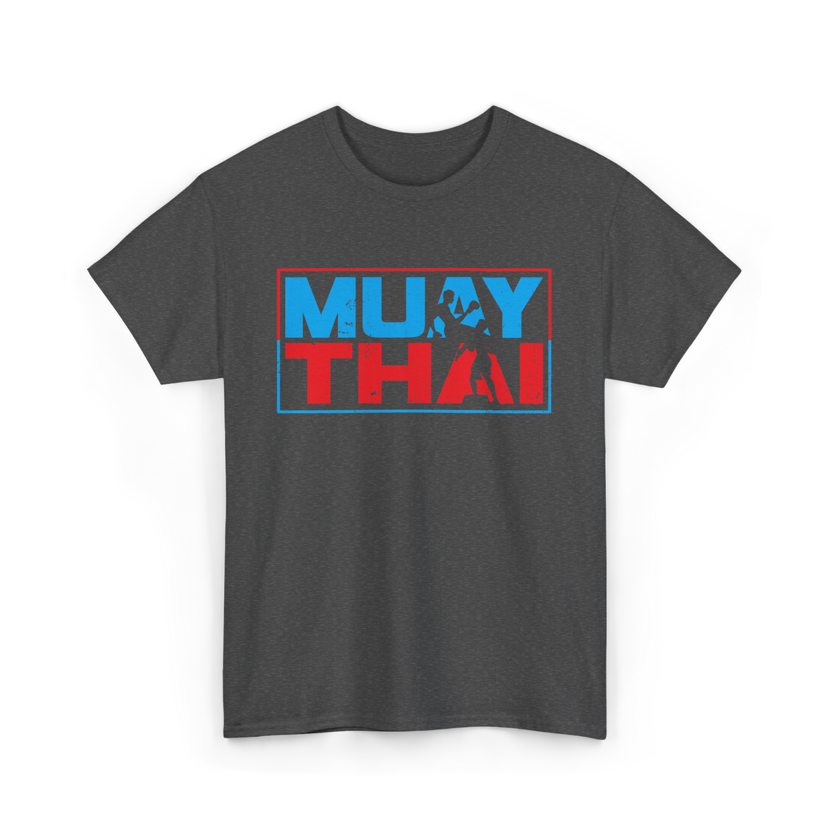 Muay Thai Fighter Martial Arts T-Shirt - Dark Heather