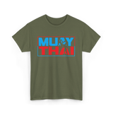 Muay Thai Fighter Martial Arts T-Shirt - Military Green