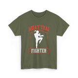 Muay Thai Fighter Martial Arts T-Shirt - Military Green