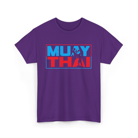 Muay Thai Fighter Martial Arts T-Shirt - Purple