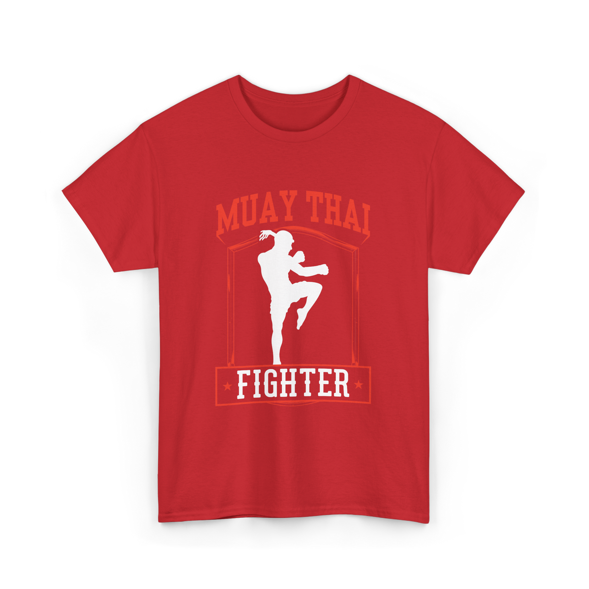 Muay Thai Fighter Martial Arts T-Shirt - Red