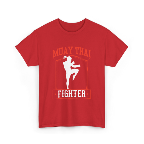 Muay Thai Fighter Martial Arts T-Shirt - Red