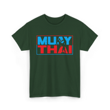 Muay Thai Fighter Martial Arts T-Shirt - Forest Green