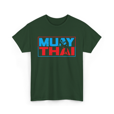 Muay Thai Fighter Martial Arts T-Shirt - Forest Green