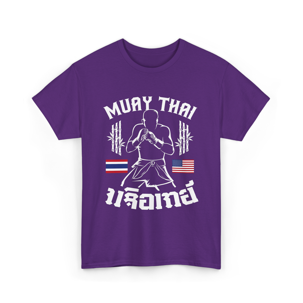 Muay Thai Fighter Muay Thai T-Shirt - Purple