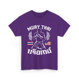 Muay Thai Fighter Muay Thai T-Shirt - Purple