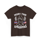 Muay Thai Fighter Muay Thai T-Shirt - Dark Chocolate