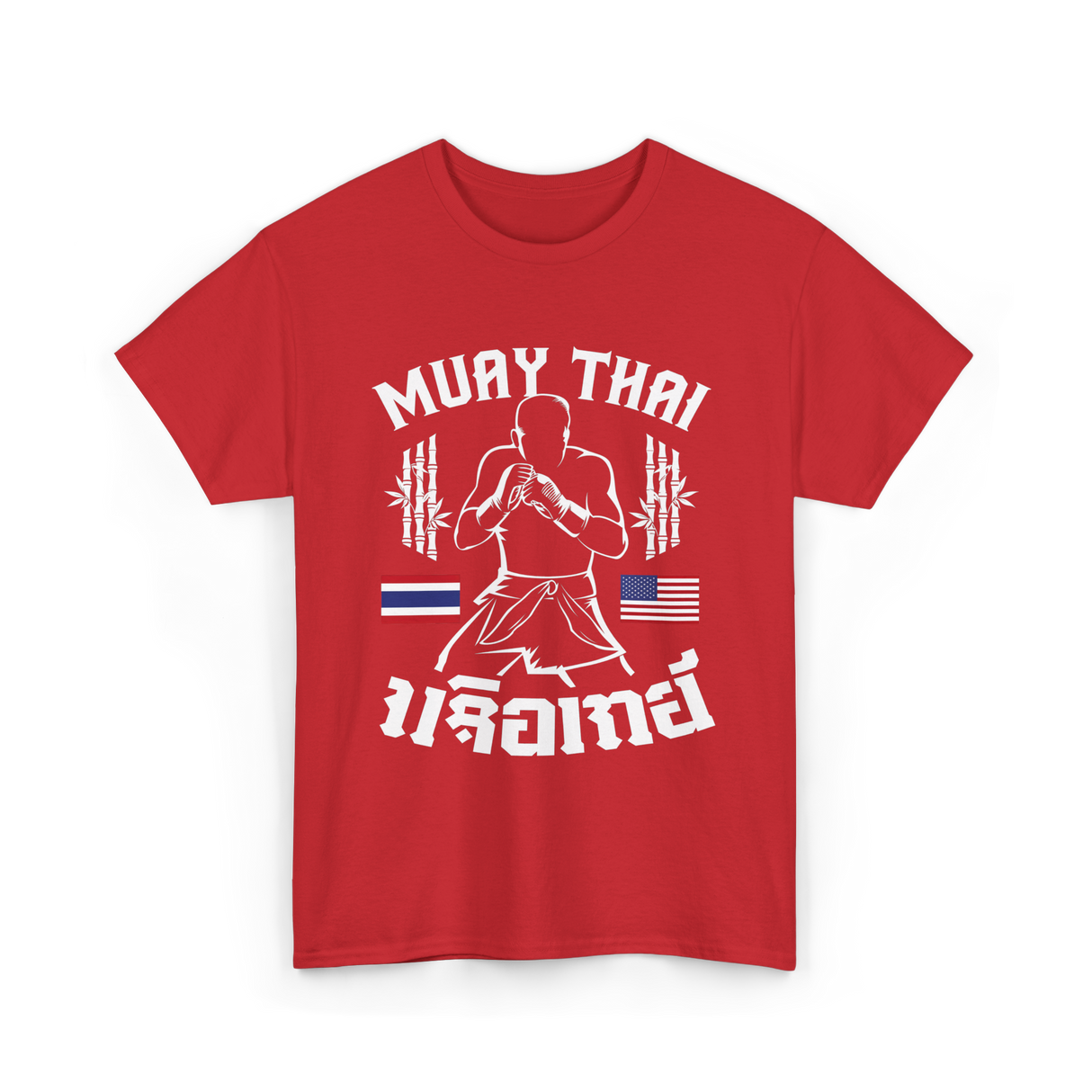 Muay Thai Fighter Muay Thai T-Shirt - Red