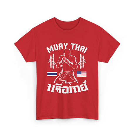 Muay Thai Fighter Muay Thai T-Shirt - Red