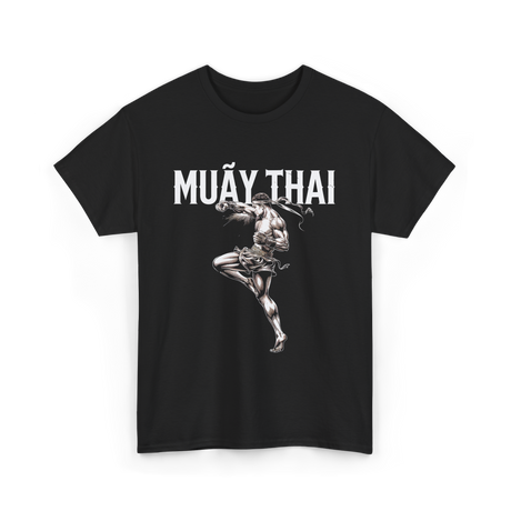 Muay Thai Martial Arts Fighter T-Shirt - Black