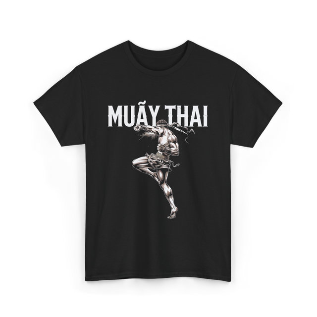 Muay Thai Martial Arts Fighter T-Shirt - Black