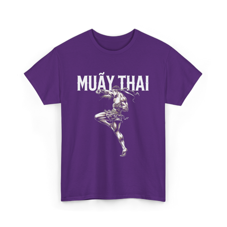 Muay Thai Martial Arts Fighter T-Shirt - Purple