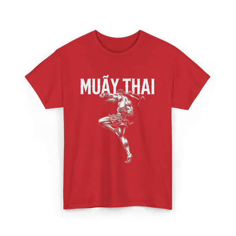 Muay Thai Martial Arts Fighter T-Shirt - Red