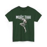 Muay Thai Martial Arts Fighter T-Shirt - Forest Green