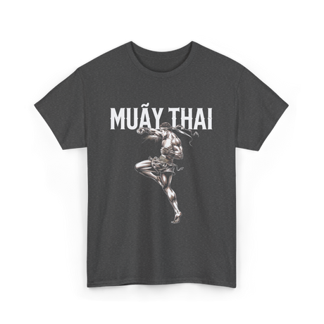 Muay Thai Martial Arts Fighter T-Shirt - Dark Heather