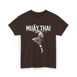 Muay Thai Martial Arts Fighter T-Shirt - Dark Chocolate