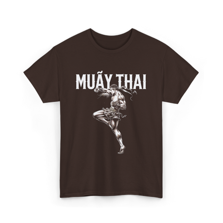 Muay Thai Martial Arts Fighter T-Shirt - Dark Chocolate