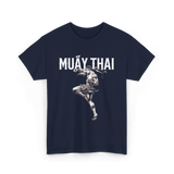 Muay Thai Martial Arts Fighter T-Shirt - Navy