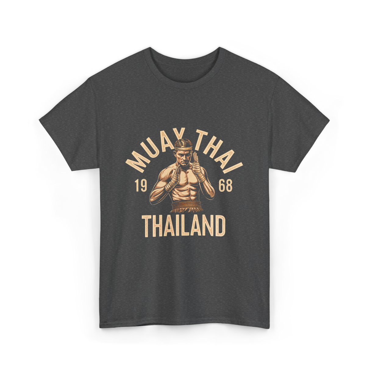 Muay Thai Thailand Fighter T-Shirt - Dark Heather