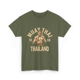 Muay Thai Thailand Fighter T-Shirt - Military Green