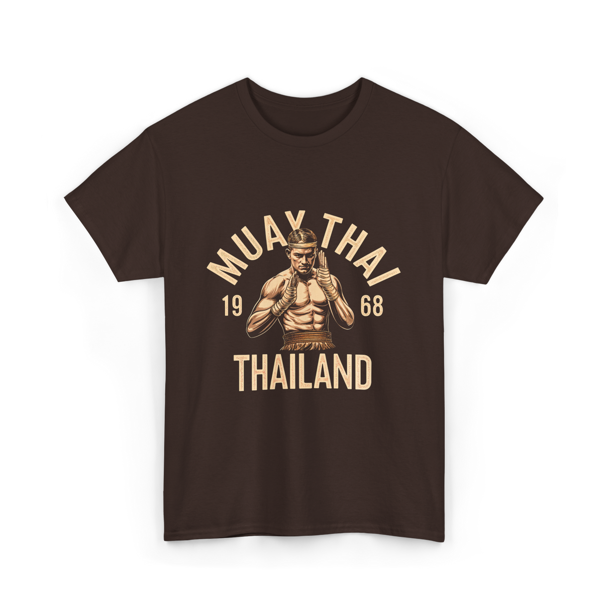 Muay Thai Thailand Fighter T-Shirt - Dark Chocolate