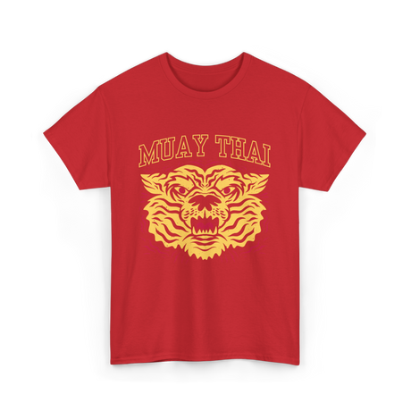 Muay Thai Tiger Martial Arts Fighter T-Shirt - Red