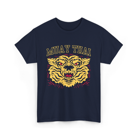 Muay Thai Tiger Martial Arts Fighter T-Shirt - Navy