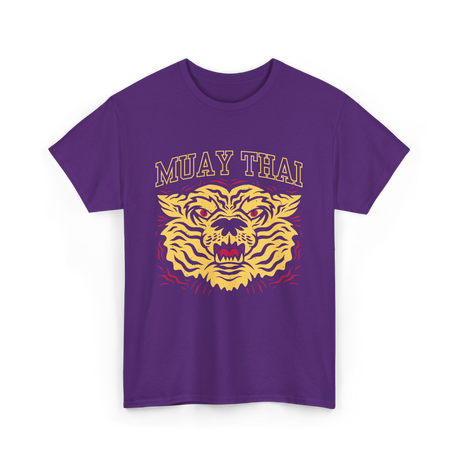 Muay Thai Tiger Martial Arts Fighter T-Shirt - Purple